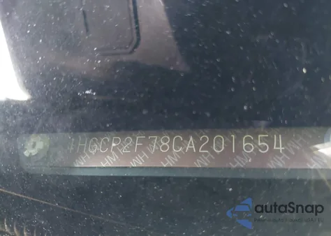 2012 Honda Accord 2.4 Ex из США, поврежденный, VIN 1HGCP2F78CA201654